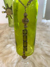 Three Piece Green Glassware Vase Set