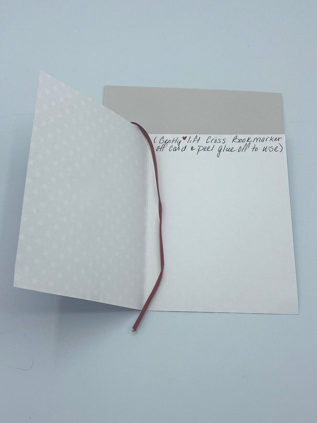 Purple Card w/ Corn Stalk Cross Bookmarker