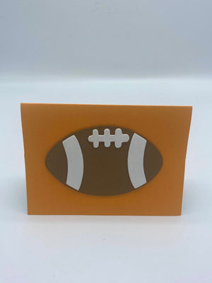Orange Card w/ Wooden Football