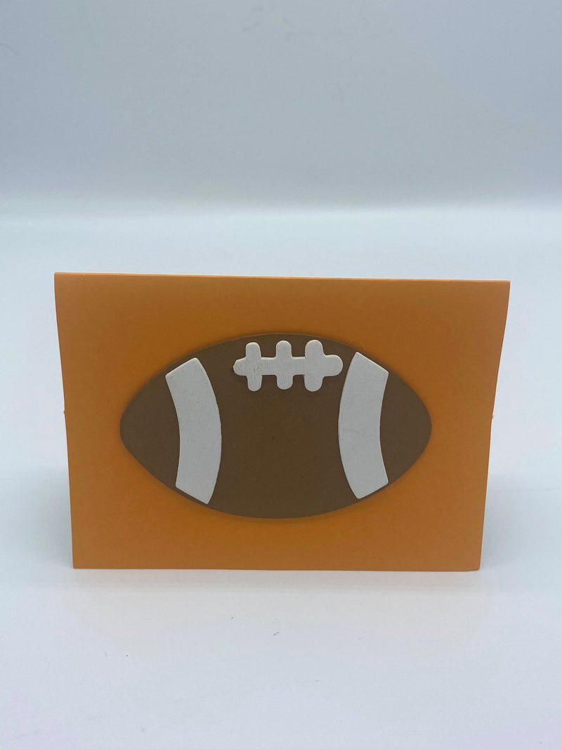 Orange Card w/ Wooden Football
