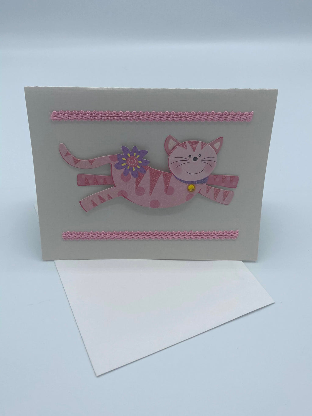 Whimsical Pink Kitty Card