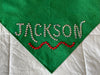 Customized Red & Green Christmas Dog Scarves