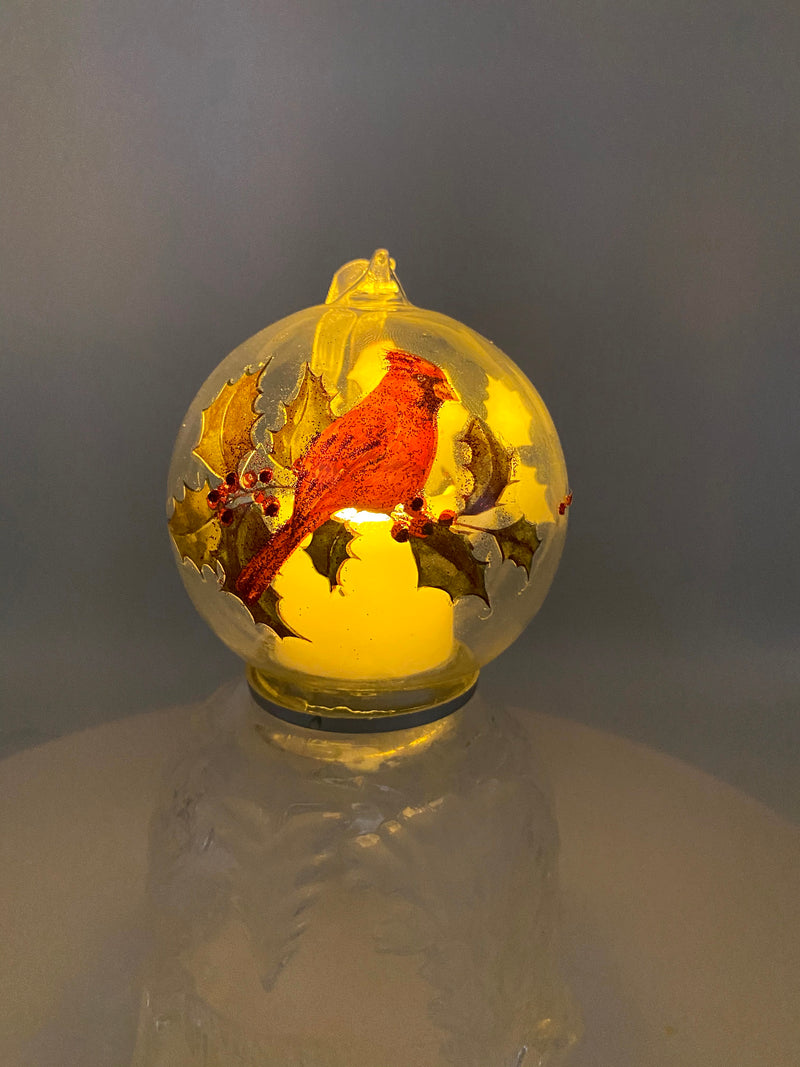 Light Up Cardinal Christmas Ornament