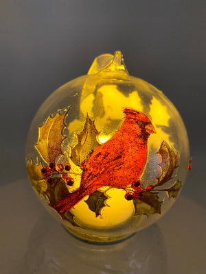 Light Up Cardinal Christmas Ornament