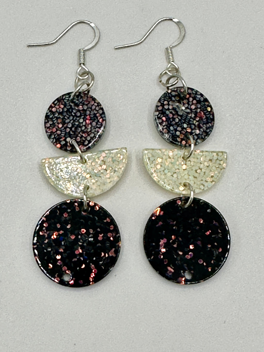 Multi-Colored Glitter Boho Dangly Earrings