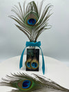 Stunning Metal Glitter Peacock Earrings