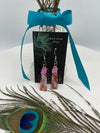 Multi-Colored Three Tier Metal Earrings