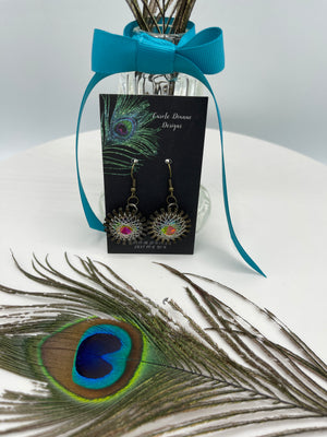 Gold Wire EarringsW/Austrian Metallic Stone