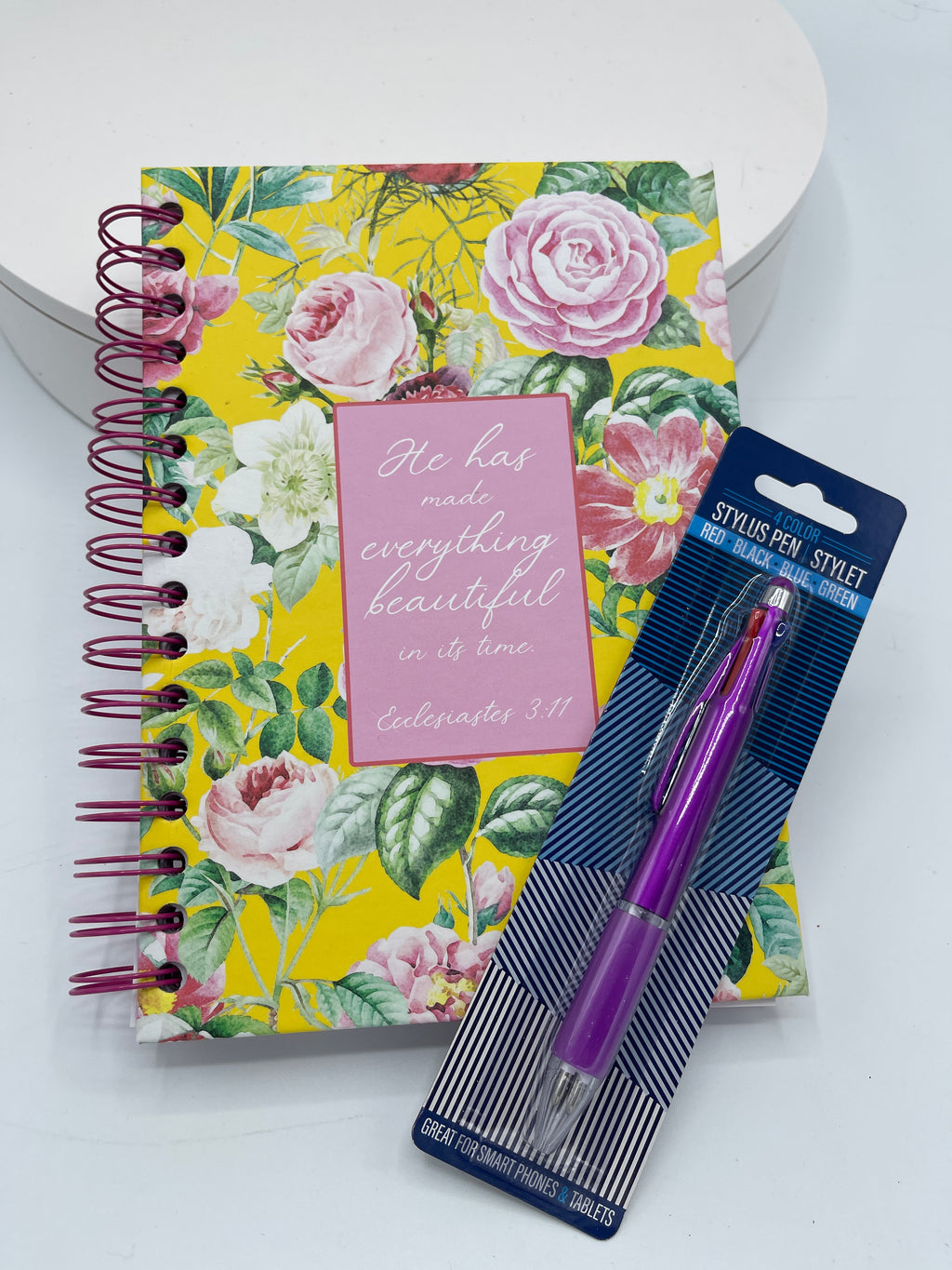 Pink & Yellow Floral Journal