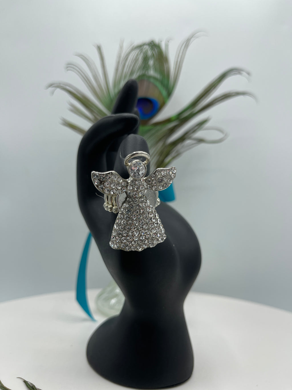 Angel Rhinestone Thumb Ring