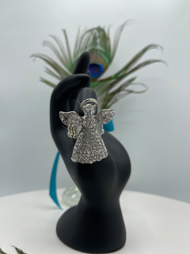 Angel Rhinestone Thumb Ring