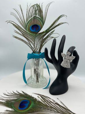 Angel Rhinestone Thumb Ring
