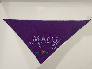 Customized Rhinestone Dog Scarves