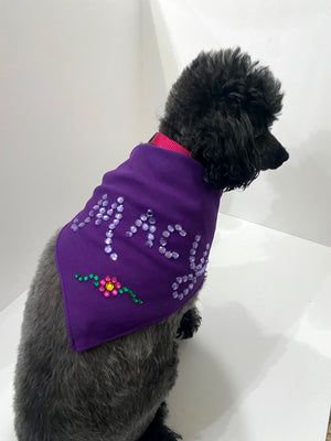 Customized Rhinestone Dog Scarves