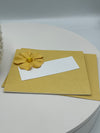 White Gift Bag w/Glitter Floral Embellishment