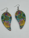 Multi-Colored Paisley Earrings
