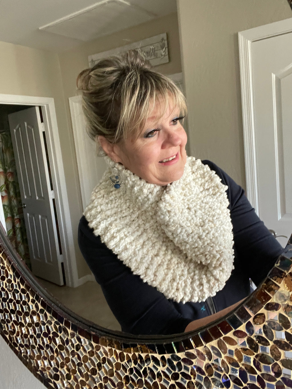 Mondial "Pizzo Lux" Italian Yarn Infinity Scarf