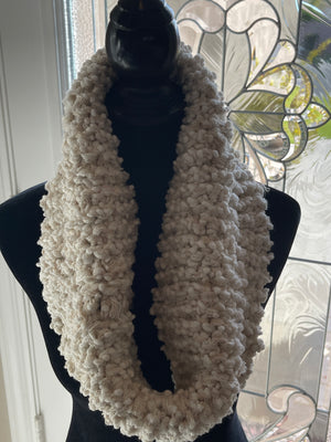 Mondial "Pizzo Lux" Italian Yarn Infinity Scarf