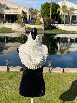 Mondial "Pizzo Lux" Italian Yarn Infinity Scarf