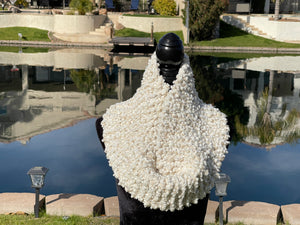 Mondial "Pizzo Lux" Italian Yarn Infinity Scarf