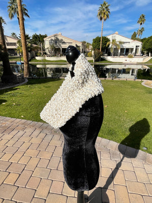 Mondial "Pizzo Lux" Italian Yarn Infinity Scarf