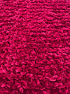 Ruby Red Hand Knitted Velvet Scarf