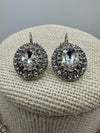 Multi-Colored Rhinestone Pendent & Matching Rhinestone Earrings (Clearance)