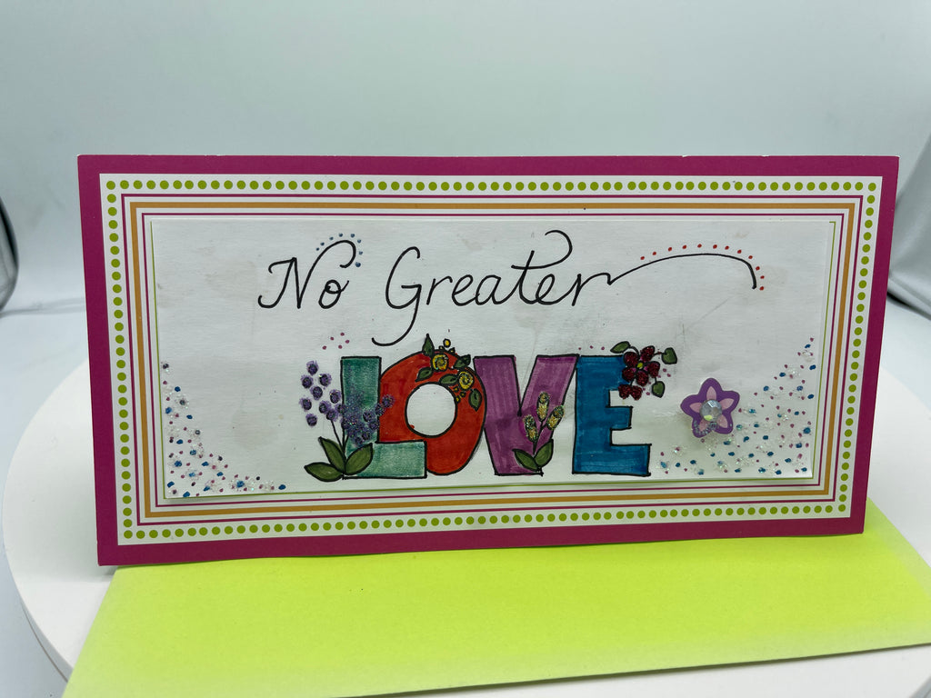 No Greater Love Card