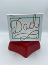 White Ceramic Coffee Cup w/ Gold Accents for Dad!