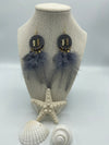 Gray Feather Earrings w/ Hypoallergenic/Nickel Free Wires