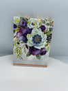 Purple & White Floral Pad