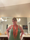 Orange, Coral, Yellow & Green Son-Light Turkish Scarf