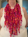 Red, Gold & Purple Italian Infinity Scarf
