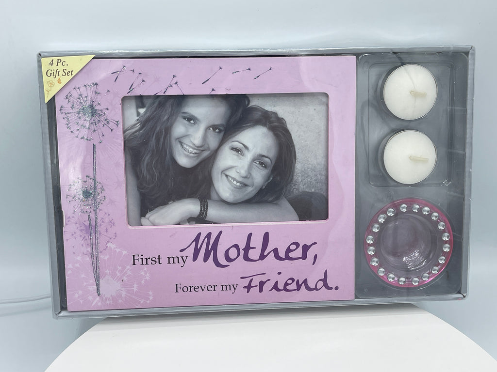 Pink Picture Frame & Candle Set for MOM