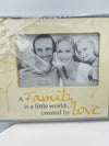 Yellow Family Frame & Tea-light Candle Set