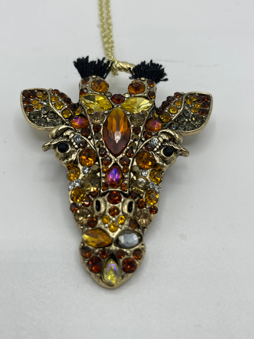 Giraffe Pendant & Earrings (Clearance)