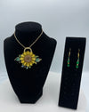 Sunflower Pendent & Matching Earrings