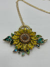 Sunflower Pendent & Matching Earrings