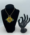 Sunflower Pendent & Matching Earrings