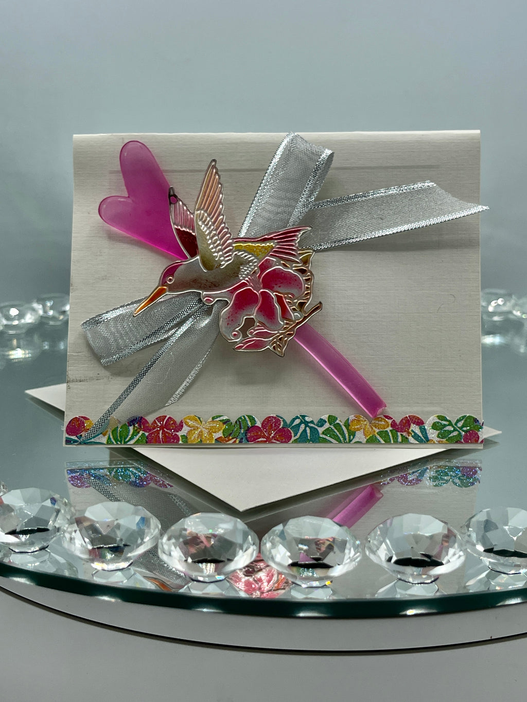 Metal Hummingbird Card