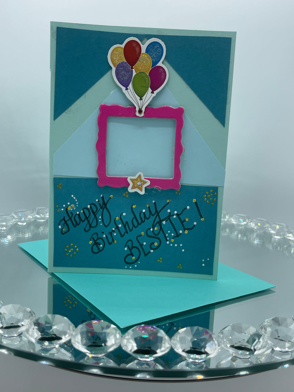 3-D Happy Birthday Bestie w/Picture Frame