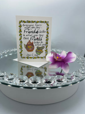 Friendship Floral & Tea Cup Card