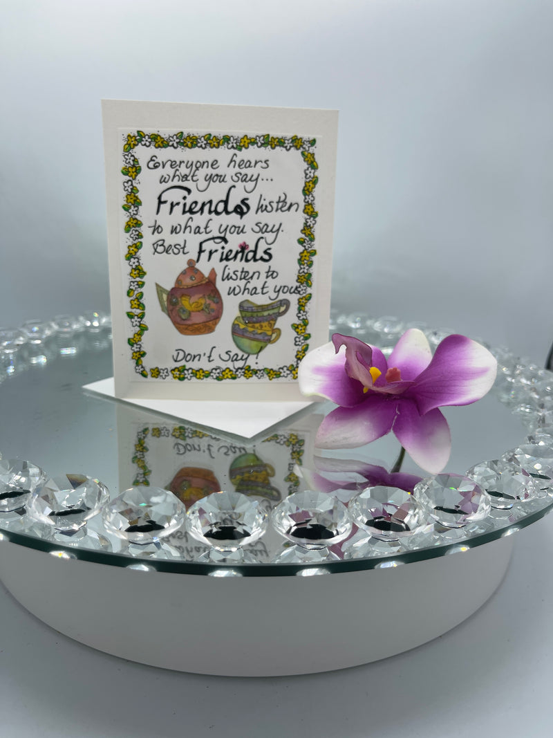 Friendship Floral & Tea Cup Card