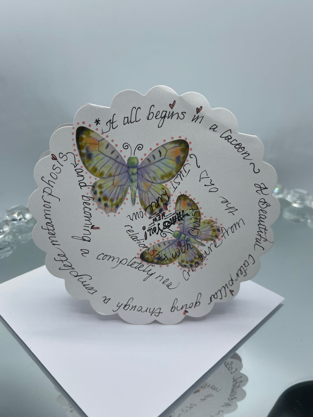 Circular Butterfly Card