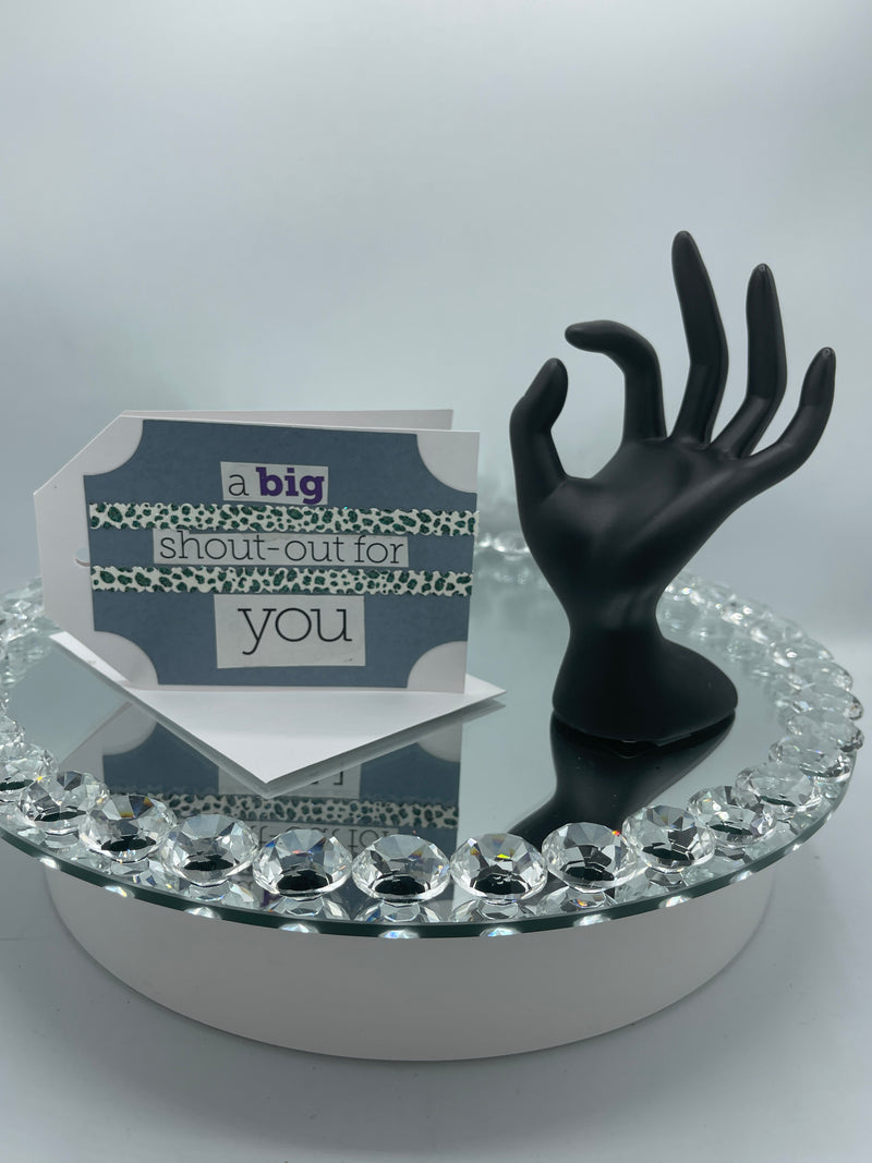 Gray Big Shout Out for You Card