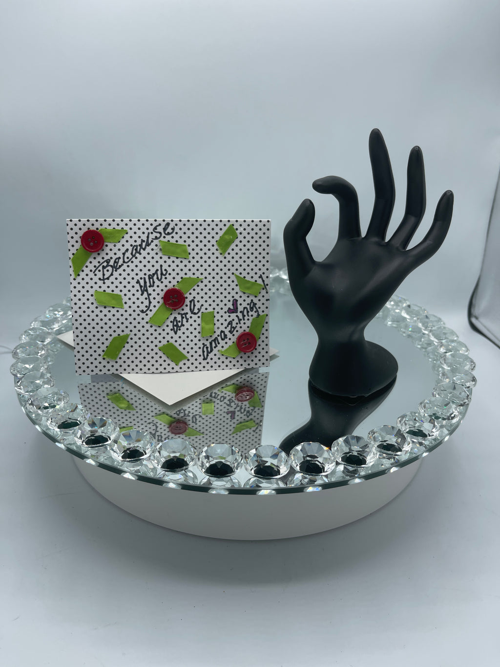 Black Polka Dot Card