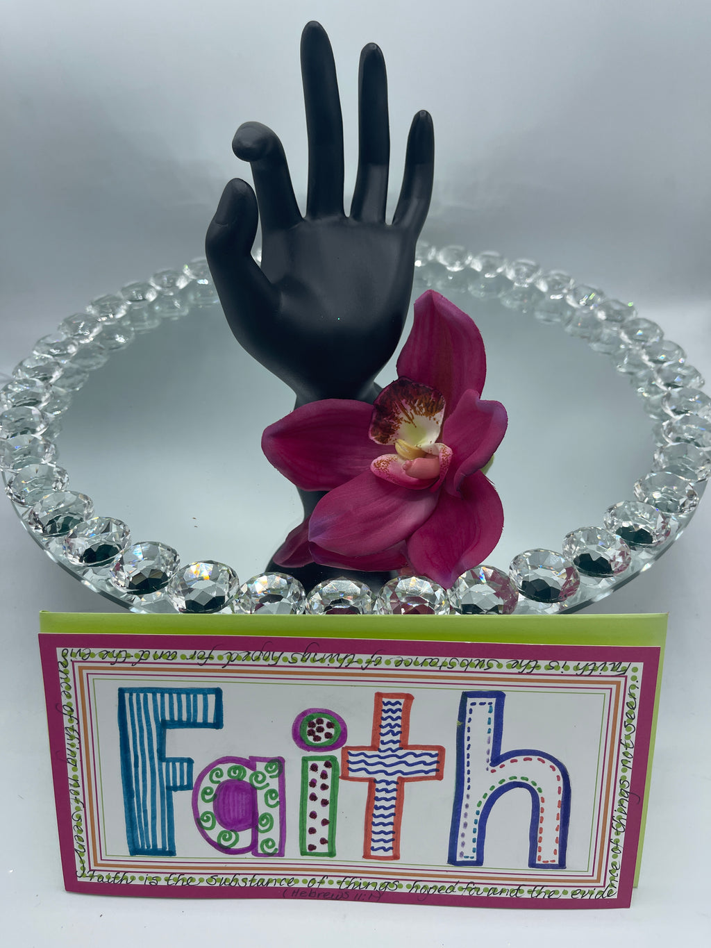 Multi-Colored FAITH Card w/ Scripture
