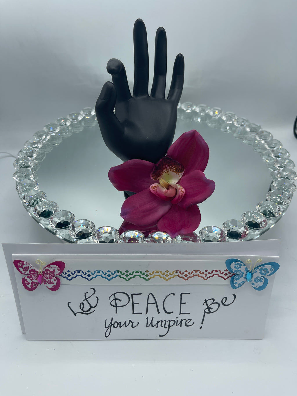 Multi-Colored "Let Peace Be Your Umpire" Card