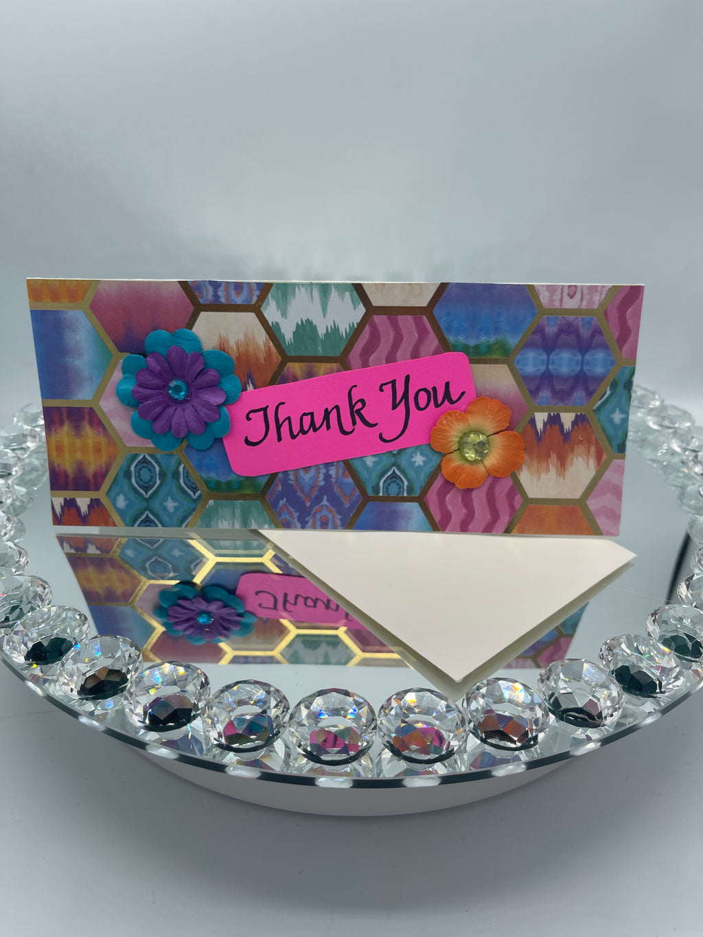 Multi-Colored Floral Thank You Card