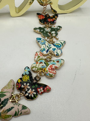 Multi-Colored Butterfly Bracelet